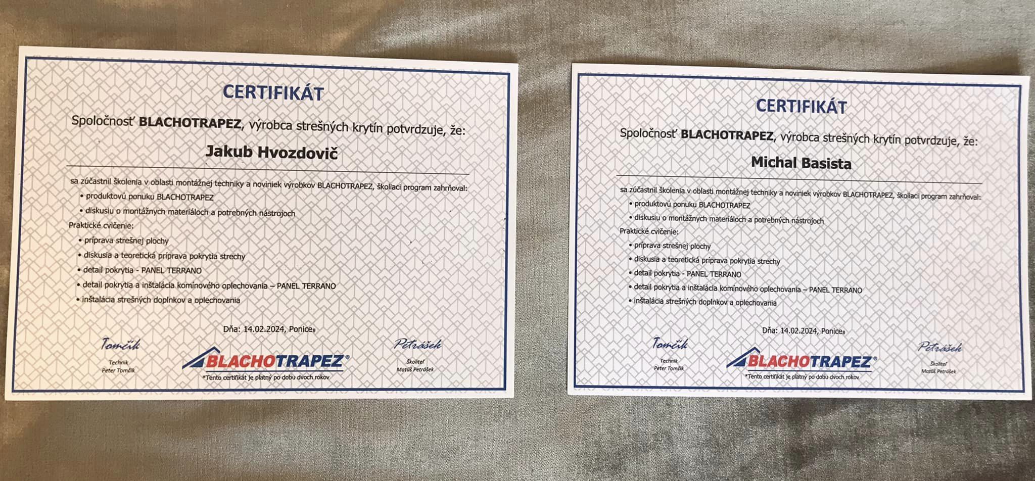 Certifikáty